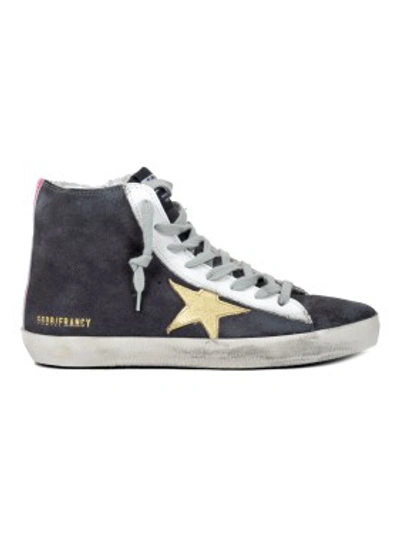 Shop Golden Goose Francy High Top Leather Sneakers In White