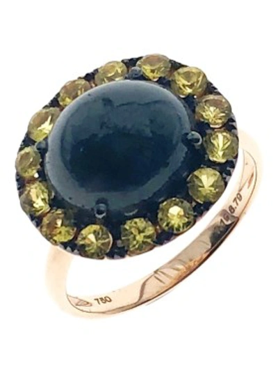 Shop Rosa De La Cruz 18kt Gold Oval Cabochon Ring In Not Applicable