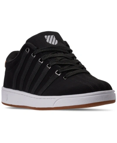 Shop K-swiss Men's Court Pro Ii Se Cmf Casual Sneakers From Finish Line In Black/biscuit/dark Gum