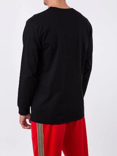 Shop Gucci Oversized T-shirt With Lyre Patch In Black