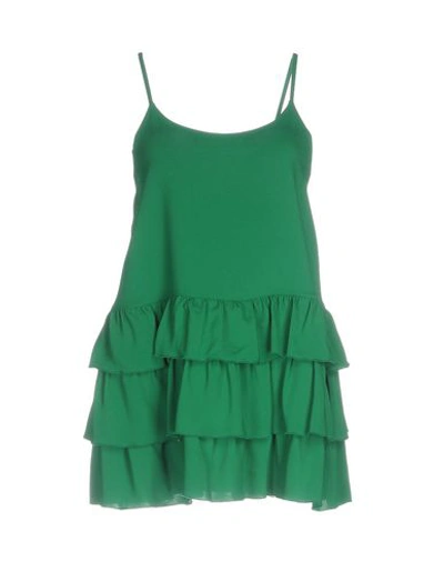 Shop Twinset Woman Top Green Size 2 Viscose, Elastane