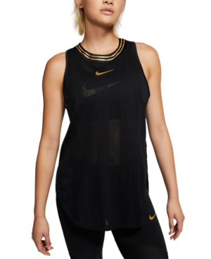 black and gold nike tank top