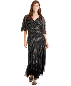 adrianna papell kimono sleeve dress