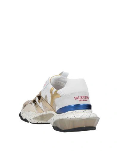 Shop Valentino Garavani Man Sneakers White Size 9 Textile Fibers, Soft Leather