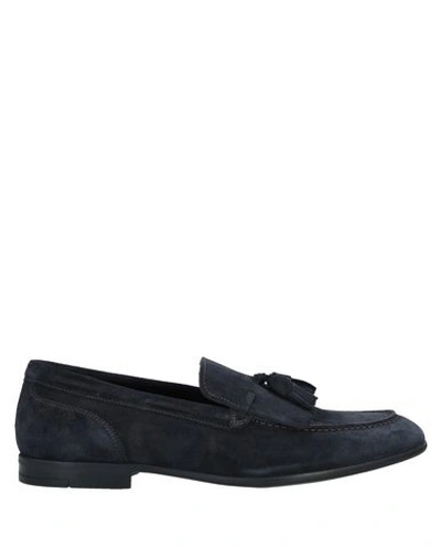 Shop A.testoni Loafers In Dark Blue