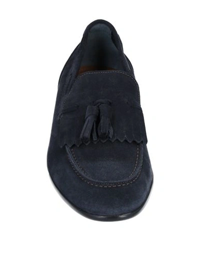 Shop A.testoni Loafers In Dark Blue