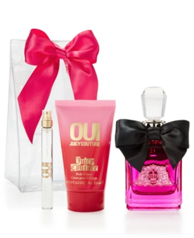 Shop Juicy Couture Viva La Juicy Noir & Oui 3-pc. Gift Set, Created For Macy's! In N/a