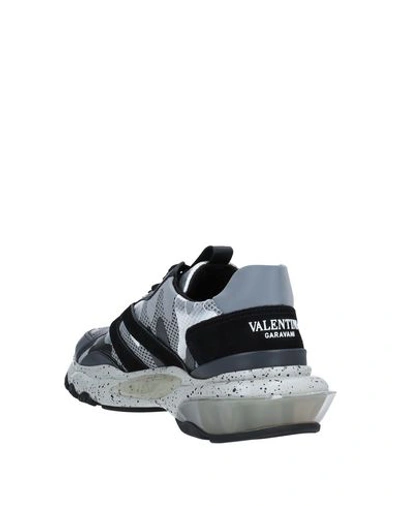 Shop Valentino Garavani Man Sneakers Grey Size 8 Soft Leather, Rubber