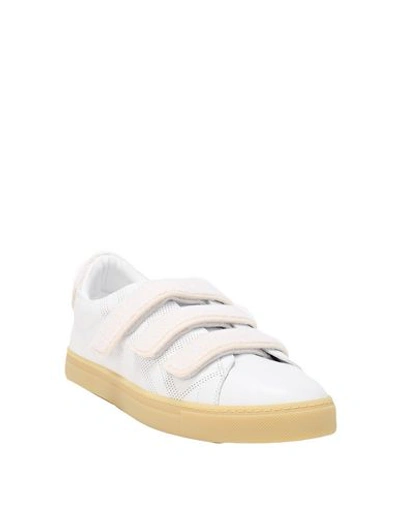 Shop Burberry Man Sneakers White Size 11 Soft Leather