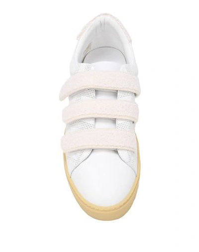 Shop Burberry Man Sneakers White Size 11 Soft Leather