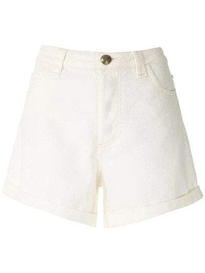 Shop Andrea Bogosian Portland Twill Shorts In White