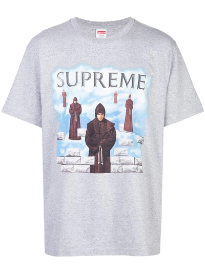 Supreme Levitation Print T-shirt In Grey