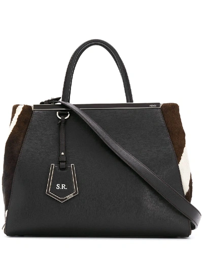 Pre-owned Fendi 2jours Tote In Brown