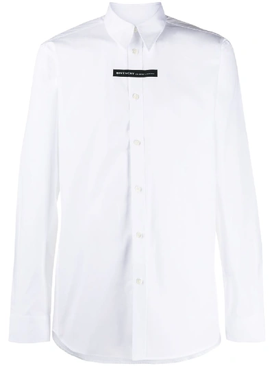 Shop Givenchy Small Contrasting Panel Shirt In White