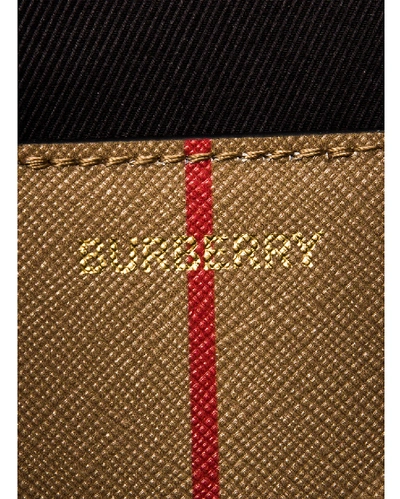 Shop Burberry Small Icon Stripe Book Tote In Archive Beige