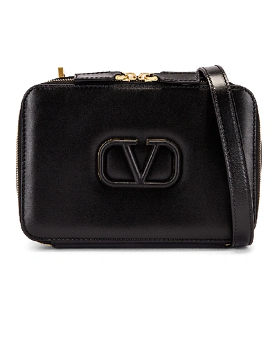 Shop Valentino Garavani Vsling Crossbody Bag In Black