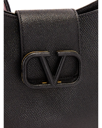 Shop Valentino Garavani Small Vsling Hobo Bag In Black