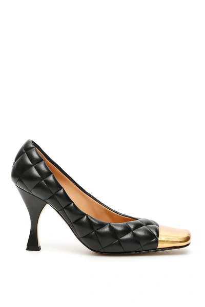 Shop Bottega Veneta Quilted Nappa Pumps In Nero (black)