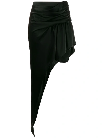 Shop Alexander Wang Asymmetric Floor-length Skirt In Black