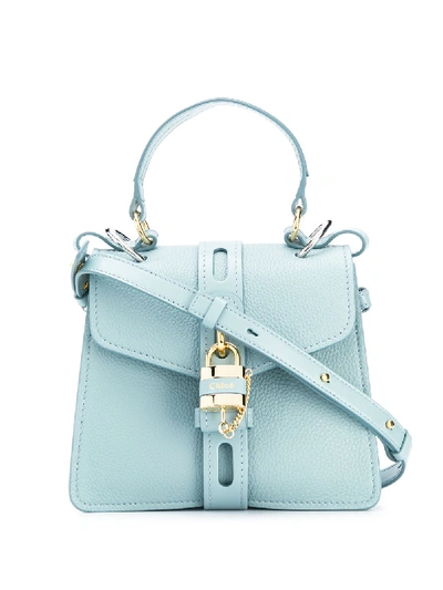 Shop Chloé Small Aby Day Shoulder Bag In Blue