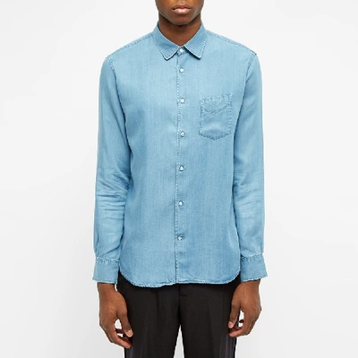 Shop Officine Generale Benoit Shirt In Blue