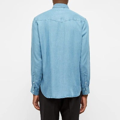 Shop Officine Generale Benoit Shirt In Blue