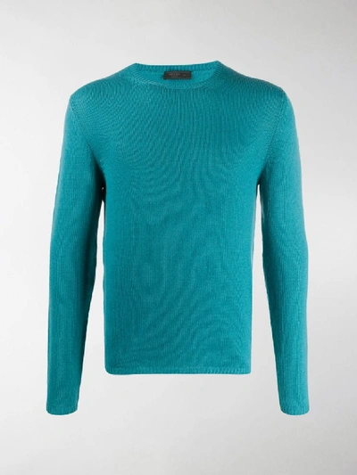 Shop Prada Cashmere Jumper In Green