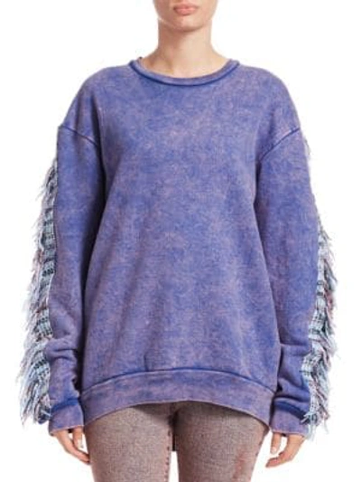 Shop Alchemist Coco Cotton Pullover In Serenity Blue