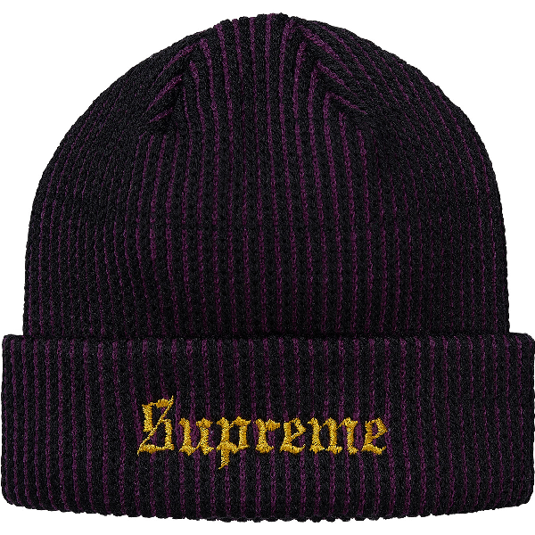 supreme 2 tone rib beanie