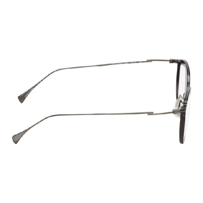 Shop Yohji Yamamoto Black Yy1041 Glasses In 009 Black