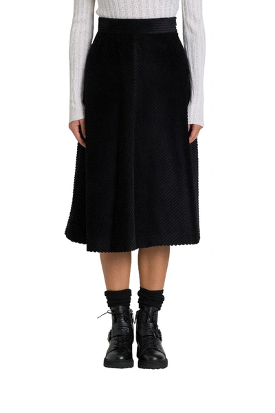 Shop M Missoni Black Cotton Skirt