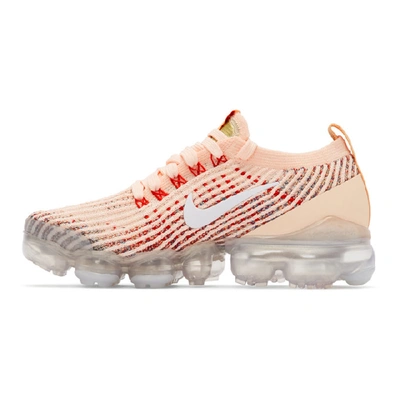 Shop Nike Pink Air Vapormax Flyknit 3 Sneakers