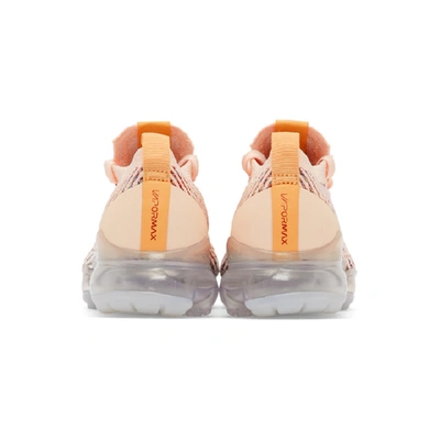 Shop Nike Pink Air Vapormax Flyknit 3 Sneakers