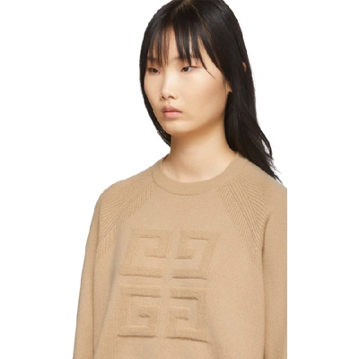 Shop Givenchy Beige And Black 4g Sweater In 007 Beige