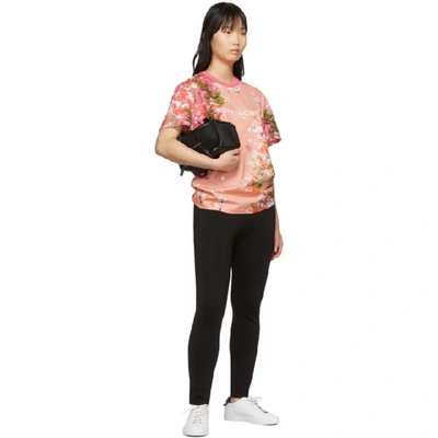 Shop Givenchy Pink Flowers T-shirt In 661 Pink