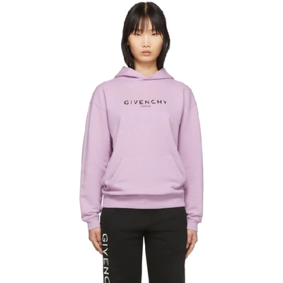 GIVENCHY 紫色复古连帽衫