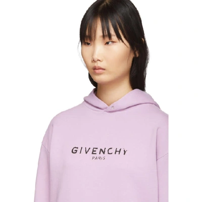 GIVENCHY 紫色复古连帽衫