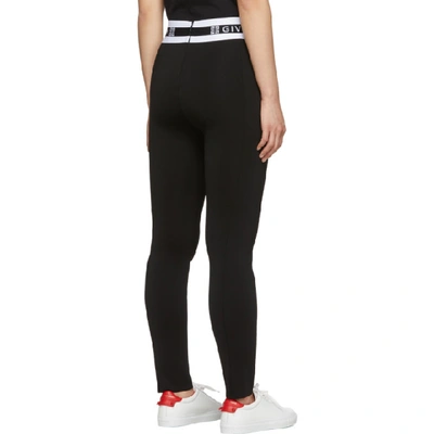 Shop Givenchy Black Logo Band Leggings In 001 Black