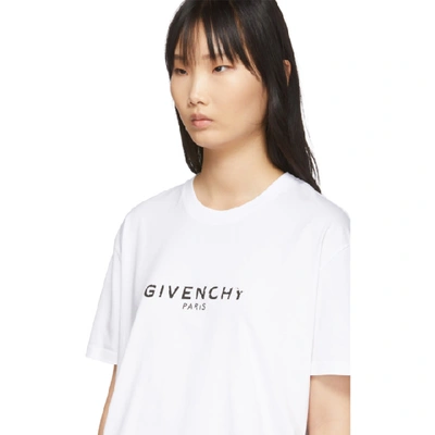 Shop Givenchy White Vintage T-shirt In 100 White