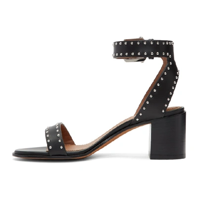 Shop Givenchy Black Studded Elegant Sandals In 001 Black