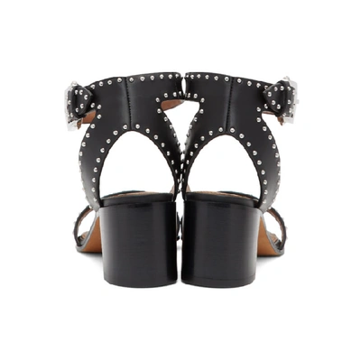 Shop Givenchy Black Studded Elegant Sandals In 001 Black