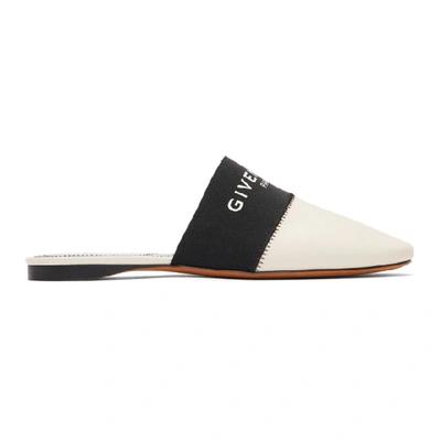 Shop Givenchy Off-white Bedford Mules In 250 Beige