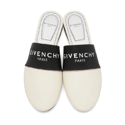 Shop Givenchy Off-white Bedford Mules In 250 Beige
