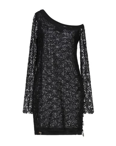 Shop Philipp Plein Woman Mini Dress Black Size S Polyester