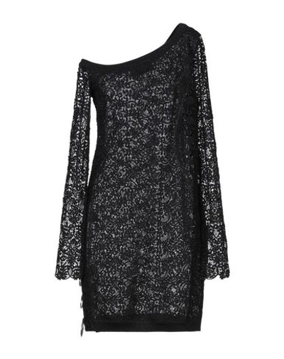 Shop Philipp Plein Woman Mini Dress Black Size S Polyester