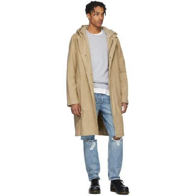 Shop Ksubi Beige Chaos Coat In Tan