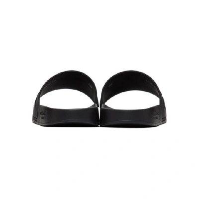 Givenchy Black Logo Pool Slides | ModeSens