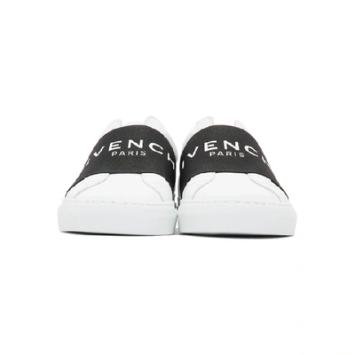 Shop Givenchy White & Black Urban Street Elastic Sneakers In 116 White