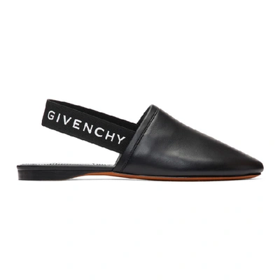 Shop Givenchy Black Rivington Slingback Mules In 008 Black