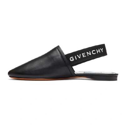 Shop Givenchy Black Rivington Slingback Mules In 008 Black